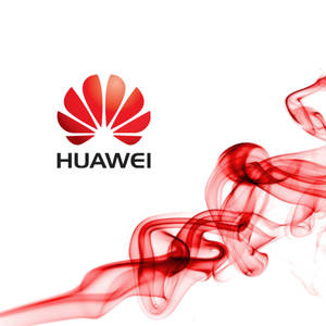Huawei brand red smoke wallpaper