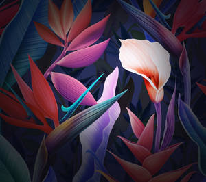 Huawei Mate 10 Pro floral wallpaper