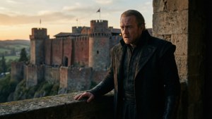 Nagmumuni si Varys sa hinaharap mula sa isang balkonahe