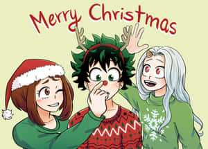 Anime Christmas background