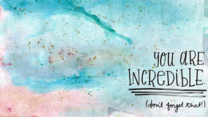 Motivational Text Sa Watercolor Stain Aesthetic Mac — Aesthetic mac Wallpaper