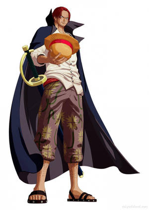 Ikonikong Straw Hat Shanks One Piece — One piece 4K GIF Wallpaper