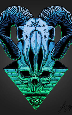 Illuminati bungo sa baliktad na pyramid sa itim na likuran wallpaper — RedMagic Astra Wallpaper