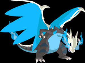 Ilustrasyon ng Mega Charizard X