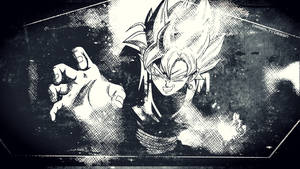 Ilustrasyong Minimalist ni Black Goku