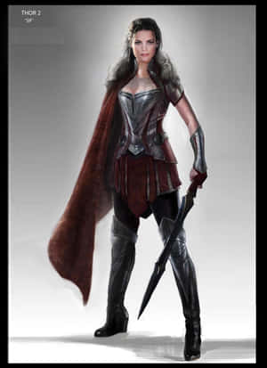Larawan ni Lady Sif - Shield Maiden ng Asgard — iPad Pro 12.9 Wallpaper