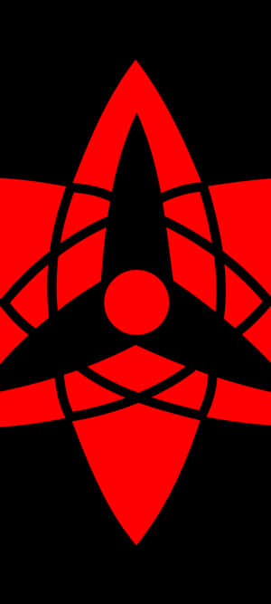 Minimalist Sharingan — iPhone 13 Pro Max Wallpaper
