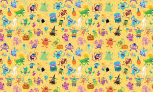 Indie aesthetic na cartoon monsters wallpaper — Aesthetic na cartoon Wallpaper