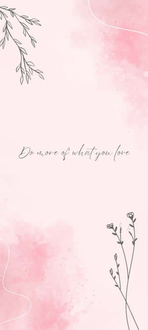 Inspirasyonal na Quote na may Kulay Rosas na Background — OnePlus 13 Wallpaper