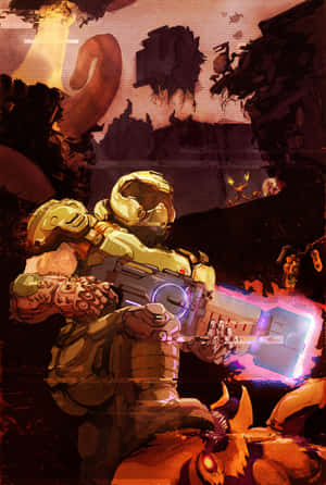 Doom background — iPad Pro Wallpaper
