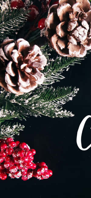 Background ng iPhone para sa Pasko