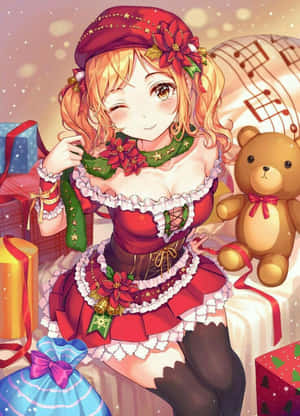 Mga larawan ng Anime Christmas