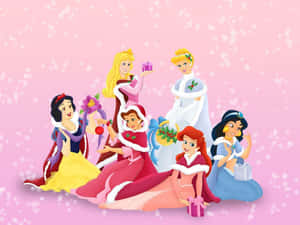 Ipagdiwang ang Pasko kasama sina Mickey at Minnie mula sa Wonderful World of Disney! — Disney pasko Wallpaper