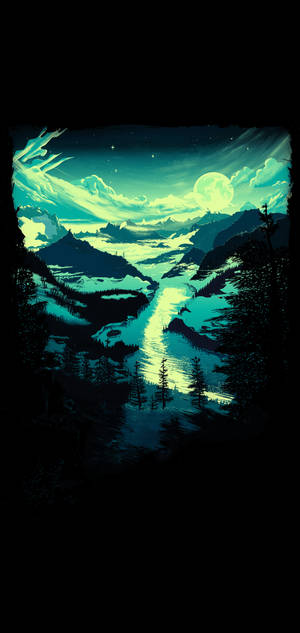 IPhone 11 Pro Max Digital Painting wallpaper — iPhone 16e Wallpaper