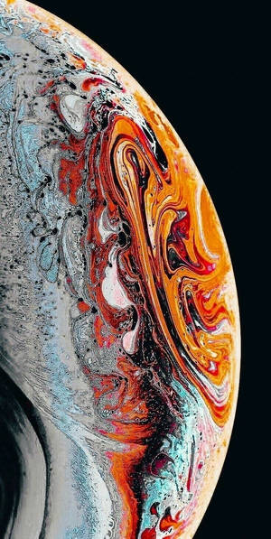Iphone 13 IOS kahel na planeta na wallpaper — iPhone 7 Plus Wallpaper