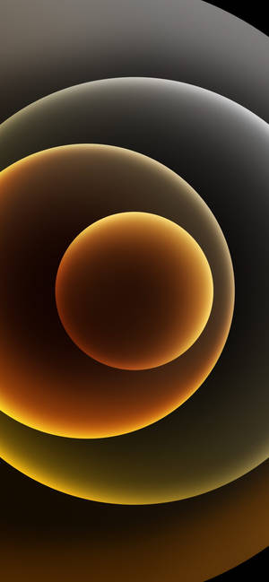 Iphone 13 dilaw na abstract na bilog na wallpaper — iPhone 7 Plus Wallpaper
