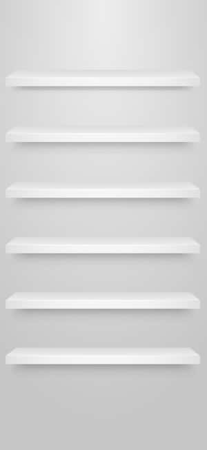 iPhone White Shelves — iPhone Air Wallpaper