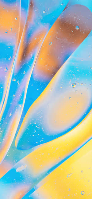 iPhone X Abstrakto Malamig Asul at Dilaw — iPhone 16 Pro Max Wallpaper