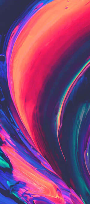 iPhone X Abstract Multi-Colored Paint Swipes — Pixel 10 Wallpaper