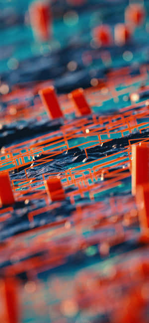 iPhone X Abstract Orange — Galaxy S24 Wallpaper