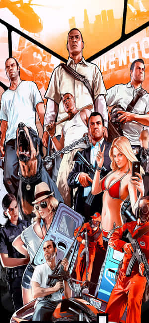 Iphone X Grand Theft Auto V Background — iPhone 15 Pro Wallpaper