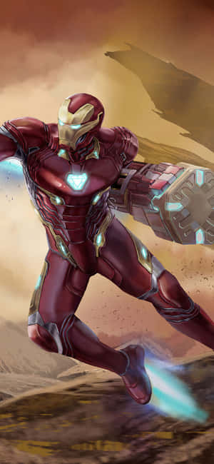 Iphone X Iron Man Background — Galaxy S25 Wallpaper