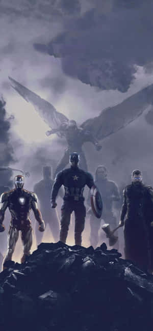 Iphone Xs Avengers Background — iPhone 15 Wallpaper