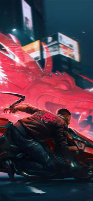 Iphone Xs Max Cyberpunk 2077 Background — Galaxy A55 Wallpaper