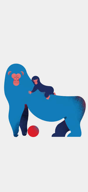 Iphone Xs Max Gorilla Background — iPhone 16e Wallpaper