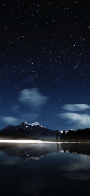iPhone XS Max OLED Starry Night — Galaxy S25 Ultra Wallpaper