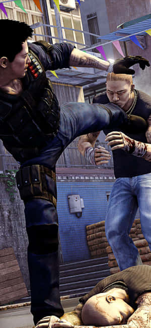 Iphone Xs Sleeping Dogs Background