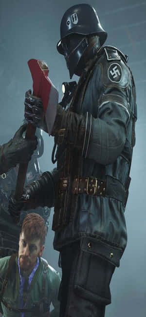 Iphone Xs Wolfenstein Ii Background — iPhone 14 Pro Max Wallpaper