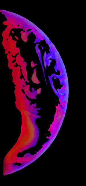 IPhones XS Max Abstract Neon Red At Purple