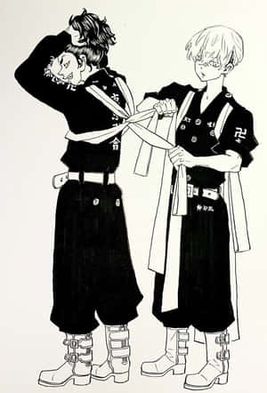 Background ng Tokyo Revengers — Samurai ng Hapon Wallpaper