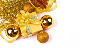 Wallpaper ng Gintong Regalo ng Pasko — Regalo Pasko Wallpaper