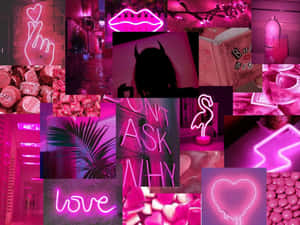 Neon Pink Aesthetic na mga larawan