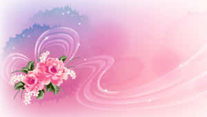 Rosas na Background ng Bulaklak