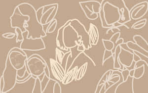 Isang maali at kaakit-akit na beige aesthetic — Beige aesthetic GIF Wallpaper
