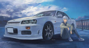 Anime Car background — Anime na sasakyan Wallpaper