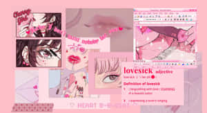 Pink Anime Aesthetic na mga larawan