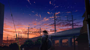 Mga larawan ng Anime City — Anime city GIF Wallpaper