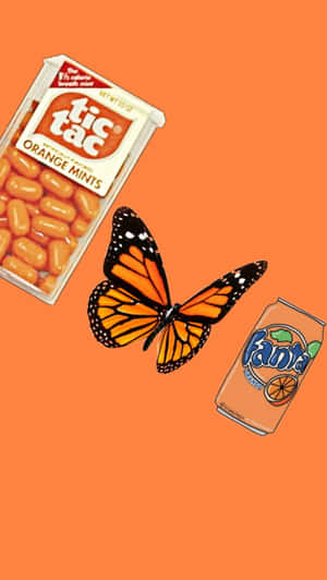 Kahel na Aesthetic Background — Orange aesthetic GIF Wallpaper