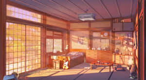 Mga larawan ng silid na Anime — Anime room GIF Wallpaper