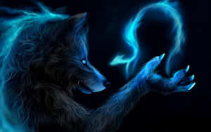 Galaxy Wolf background — Galaxy na lobo Wallpaper