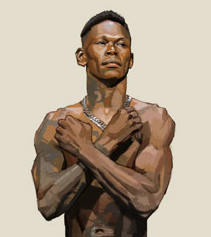 Israel Adesanya Wakanda Salute wallpaper — Nubia Fold Wallpaper