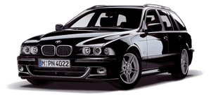 Itim na BMW 5 Series E39 Touring