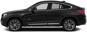 Itim na BMW X6 Side View