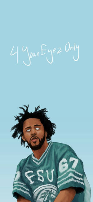Wallpaper ng J Cole digital art — iPhone 13 Mini Wallpaper
