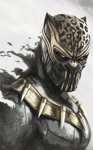 Jaguar Mask Killmonger Wallpaper — Lenovo Legion Y700 (Gen 5) Wallpaper