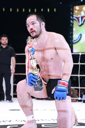 Japanese MMA Fighter Hayato Sakurai Bloody Face — Huawei MatePad 11.5 (2026) Wallpaper